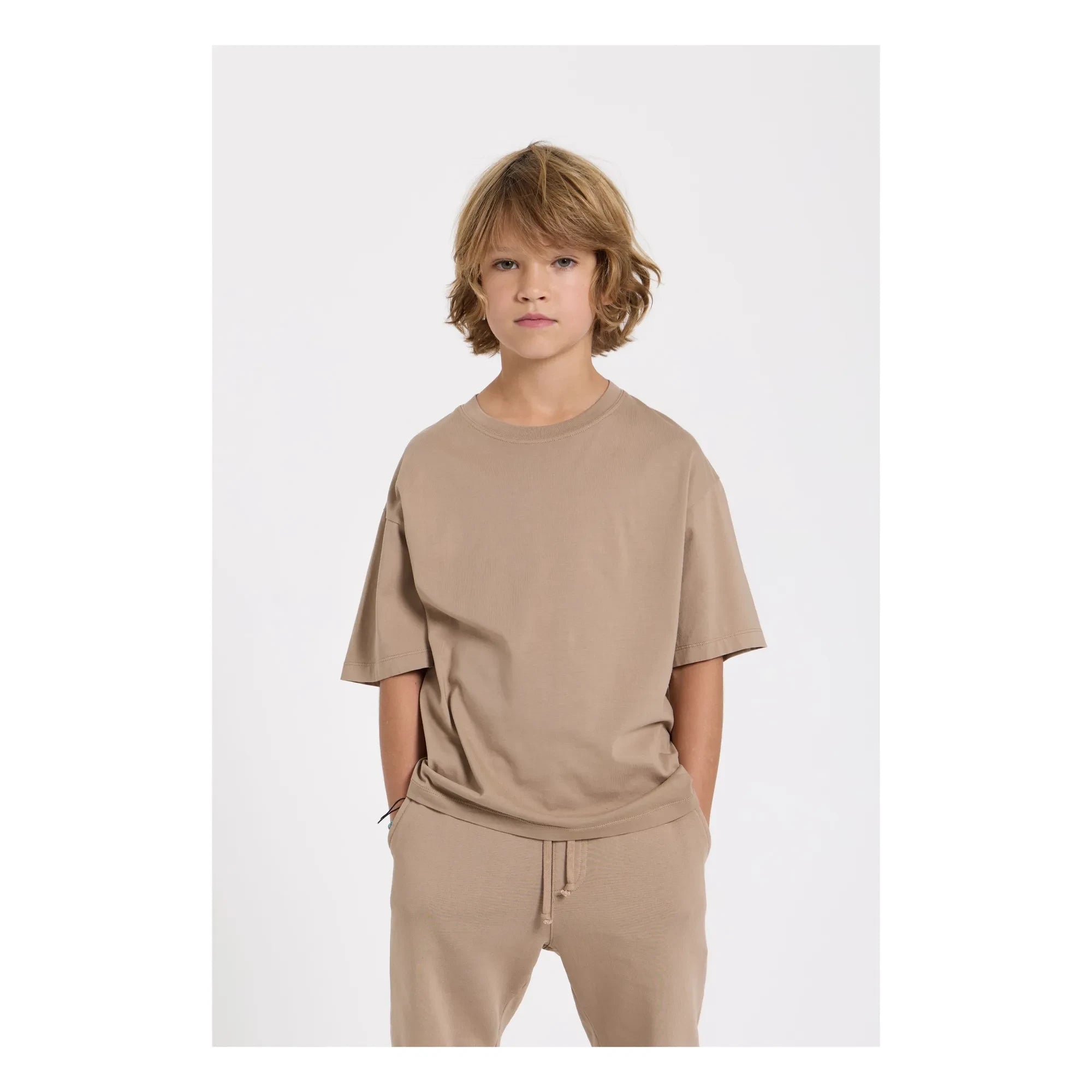 Smallable Kid - Nils Organic cotton t-shirt | Earth brown