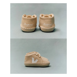Veja - Veja x Bonpoint Bebek Süet Bağcıklı Sneaker | Kum Beji