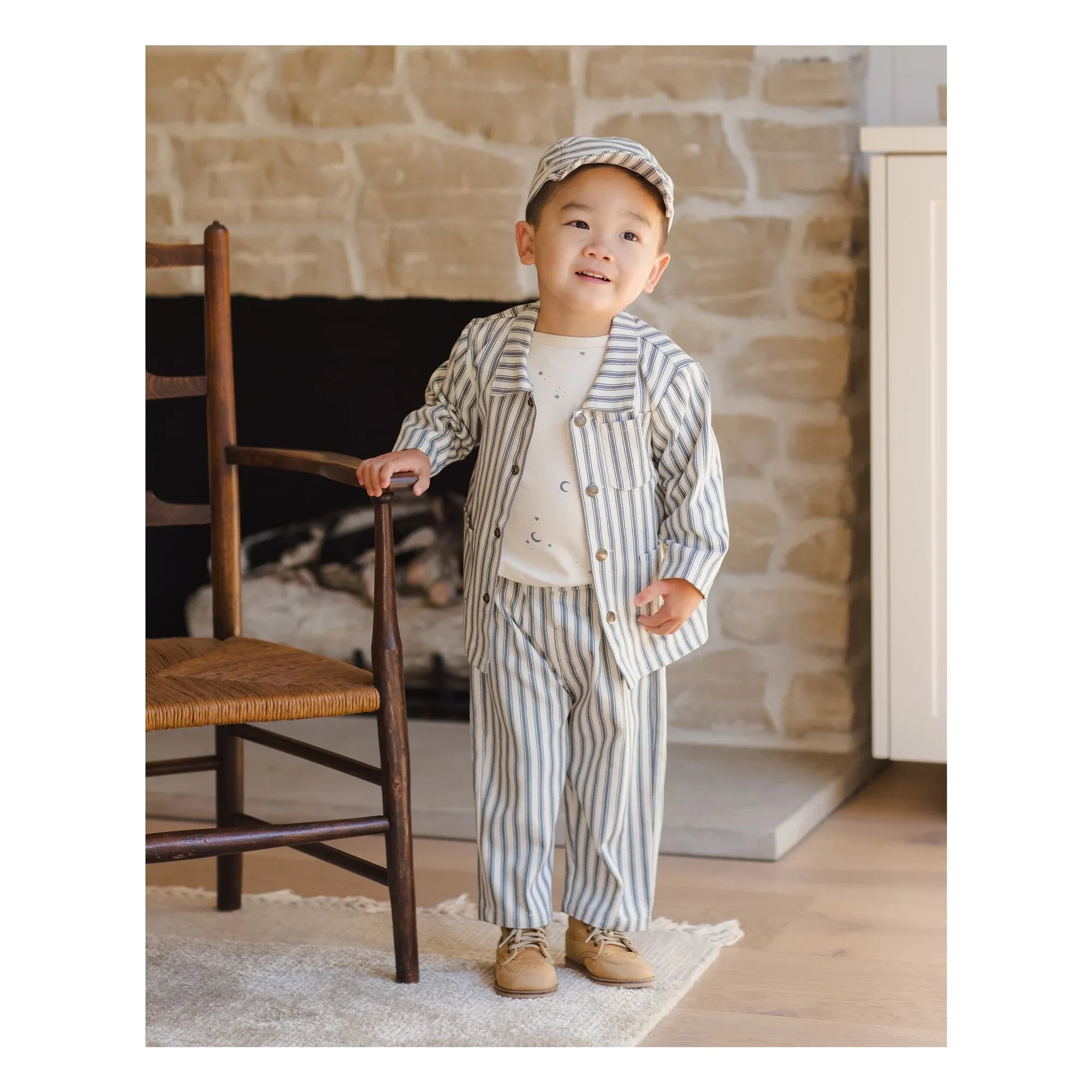 Quincy Mae - Grayson Organik Denim Pantolon | Gri mavi