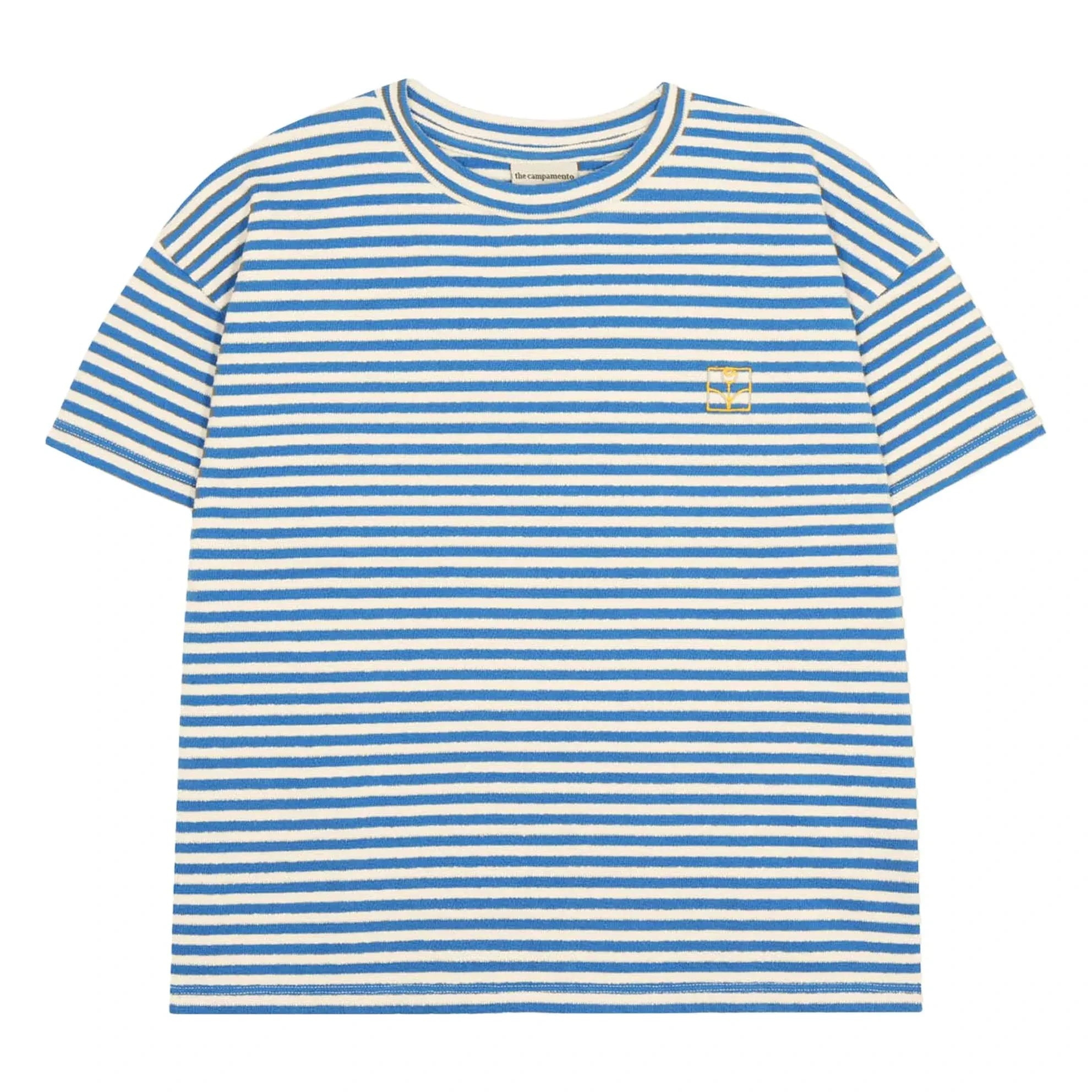 The Campamento - Oversized Striped T-Shirt | Blue