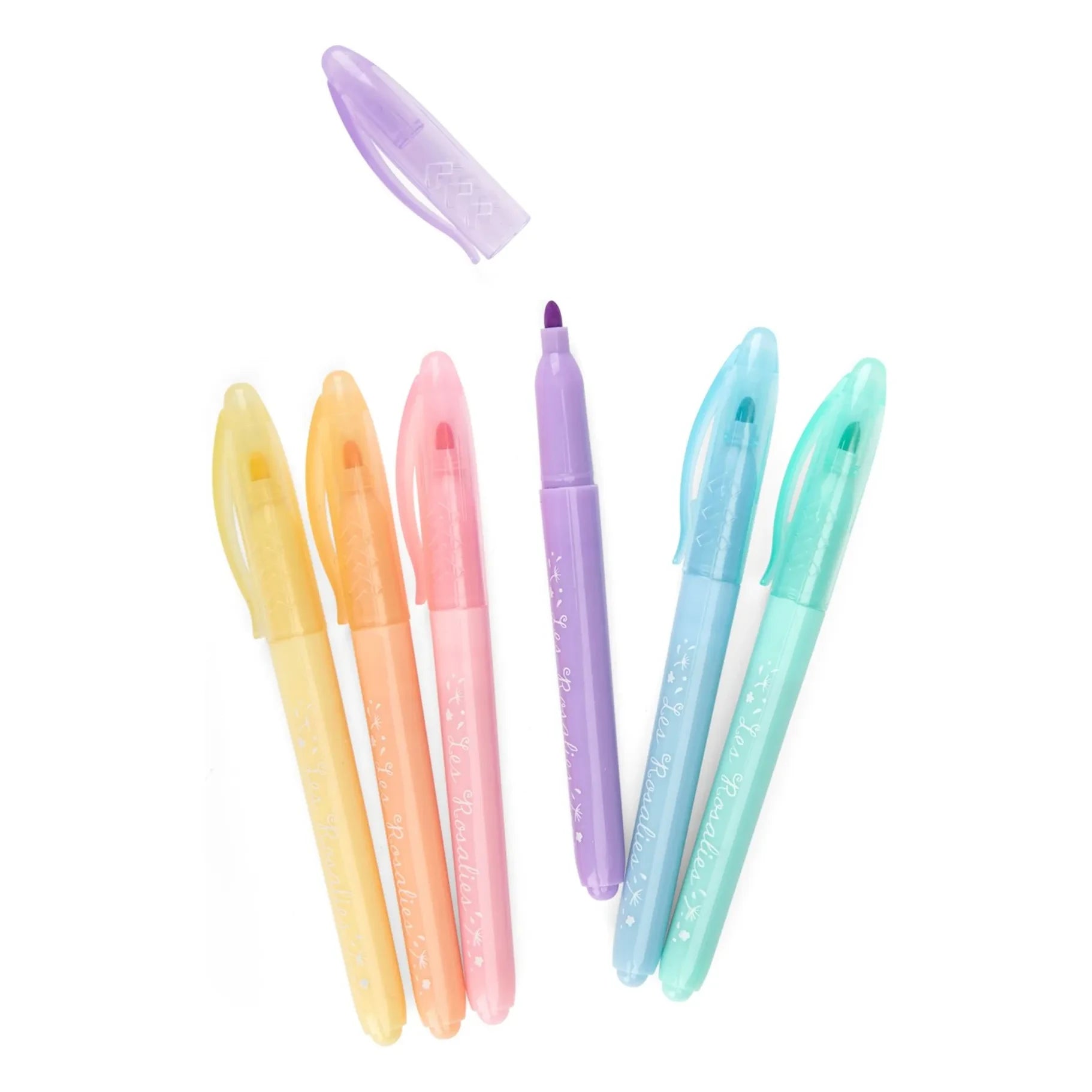 Moulin Roty - Les Rosalies Pastel Felt-tip Pens - Set of 6