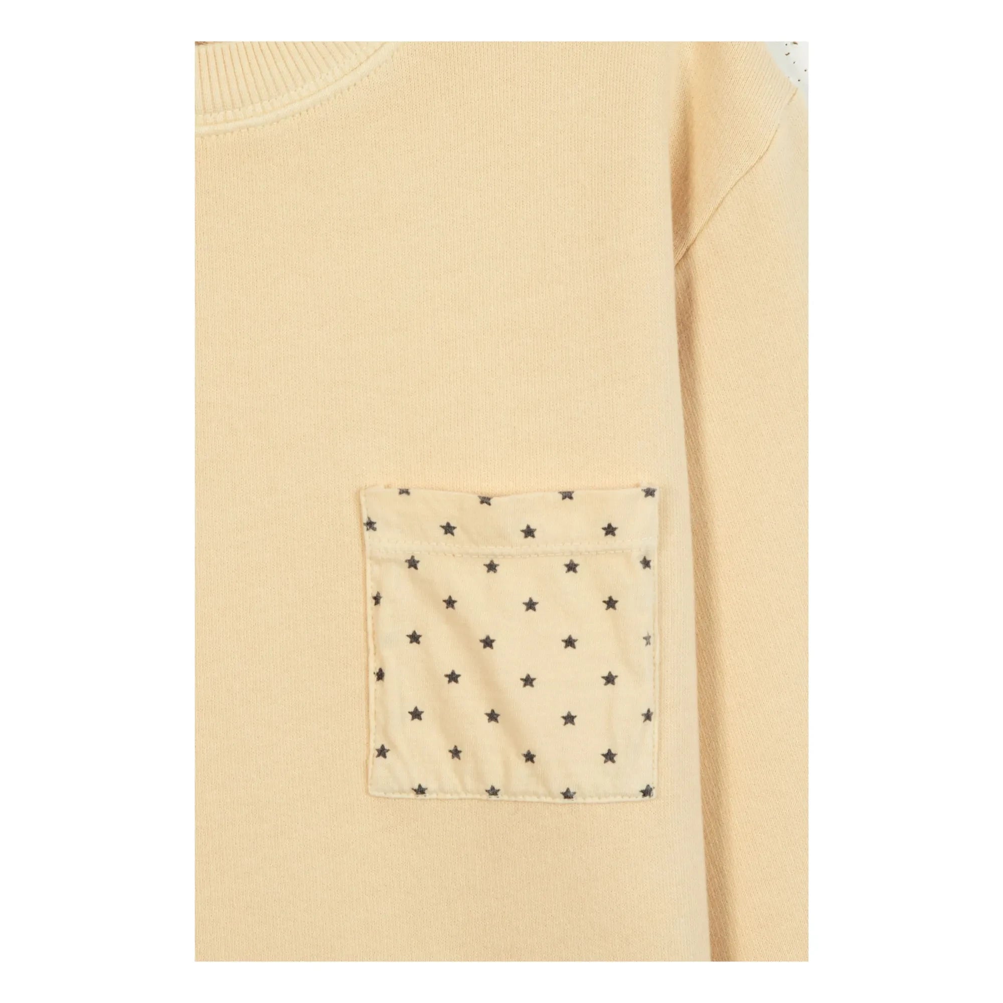 Bonton - Narciss Star Pocket Sweatshirt | Vanilla