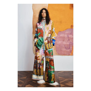 Alémais - Mlak Silk Trousers | Brown