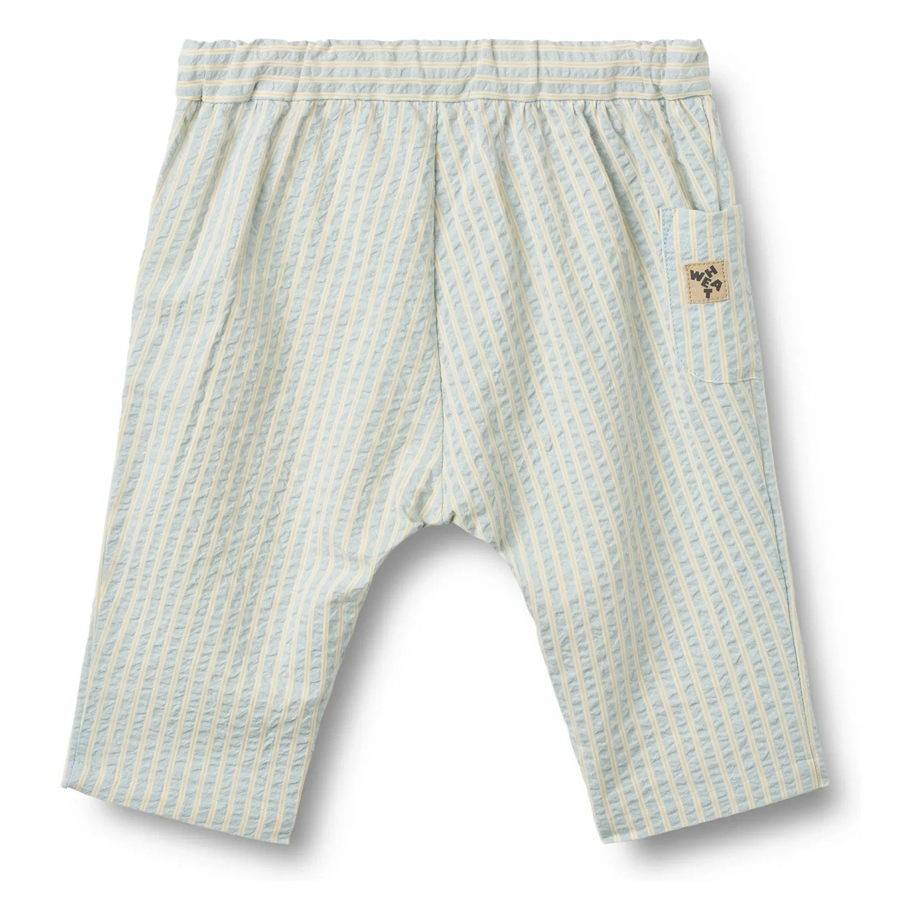 Wheat - Henry Striped Organic Cotton Pants | Light Blue