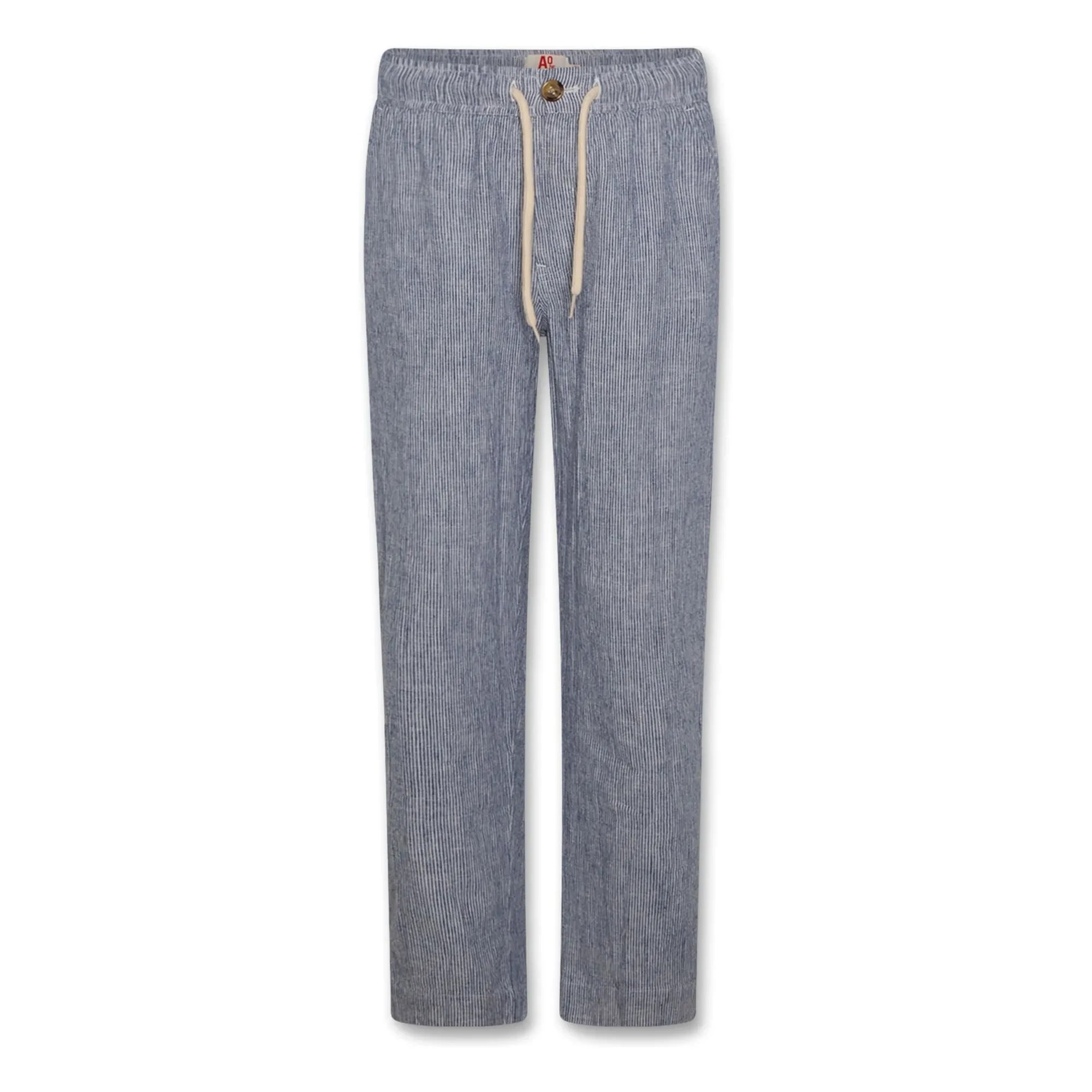 AO76 - Zach Striped Linen Pants | Blue