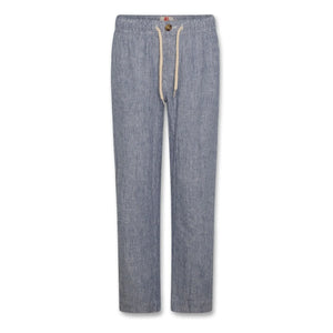 AO76 - Zach Striped Linen Pants | Blue