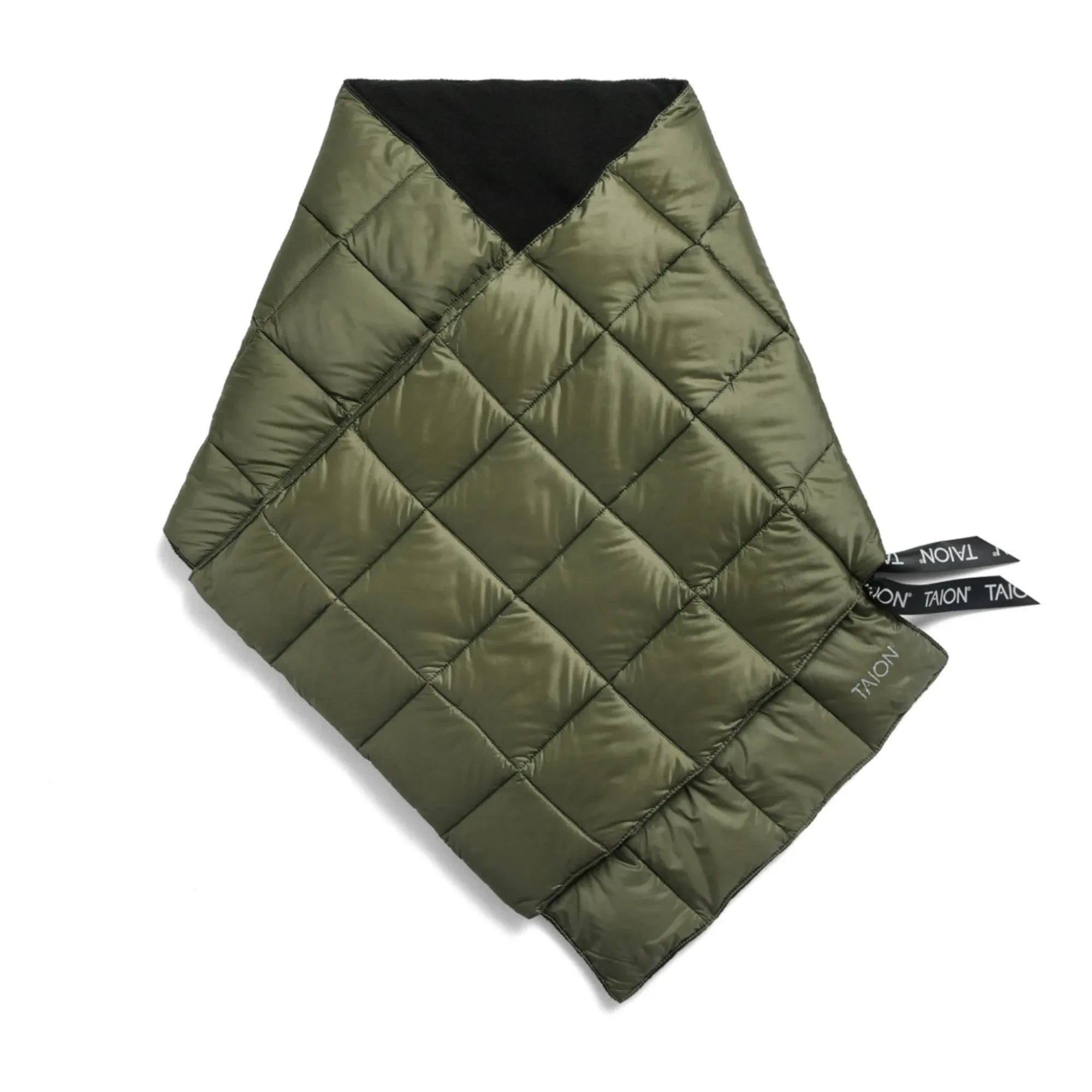 Taion - Quilted Scarf | Olive Green