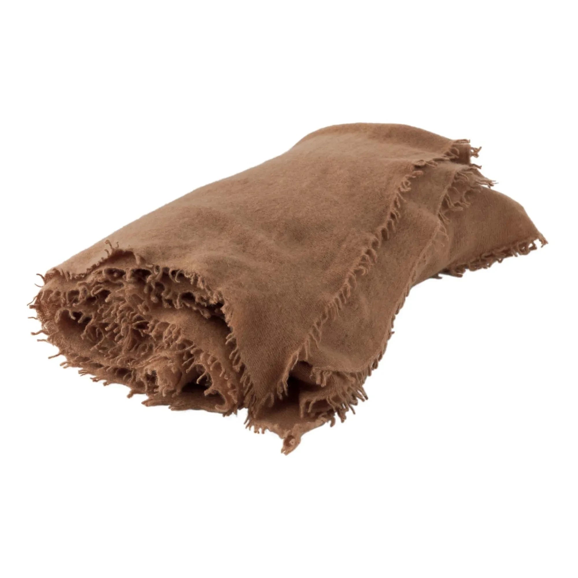 Holiday Home - Fringed Cashmere Shawl | Havana