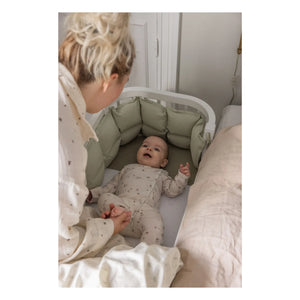 Sebra - Wooden Co-sleeper Crib | White