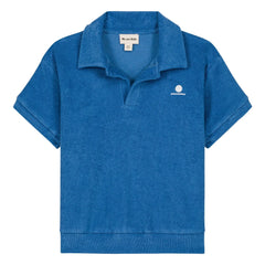 We Are Kids - Leonard Organic Cotton Towel Polo Shirt | Blue