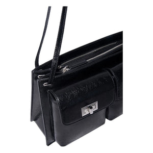 BY FAR - Billy Textured Leather Bag | Black