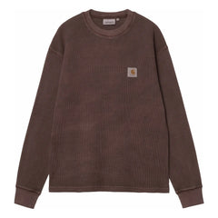 Carhartt WIP - Long Sleeve Vista Waffle T-Shirt | Dark Brown