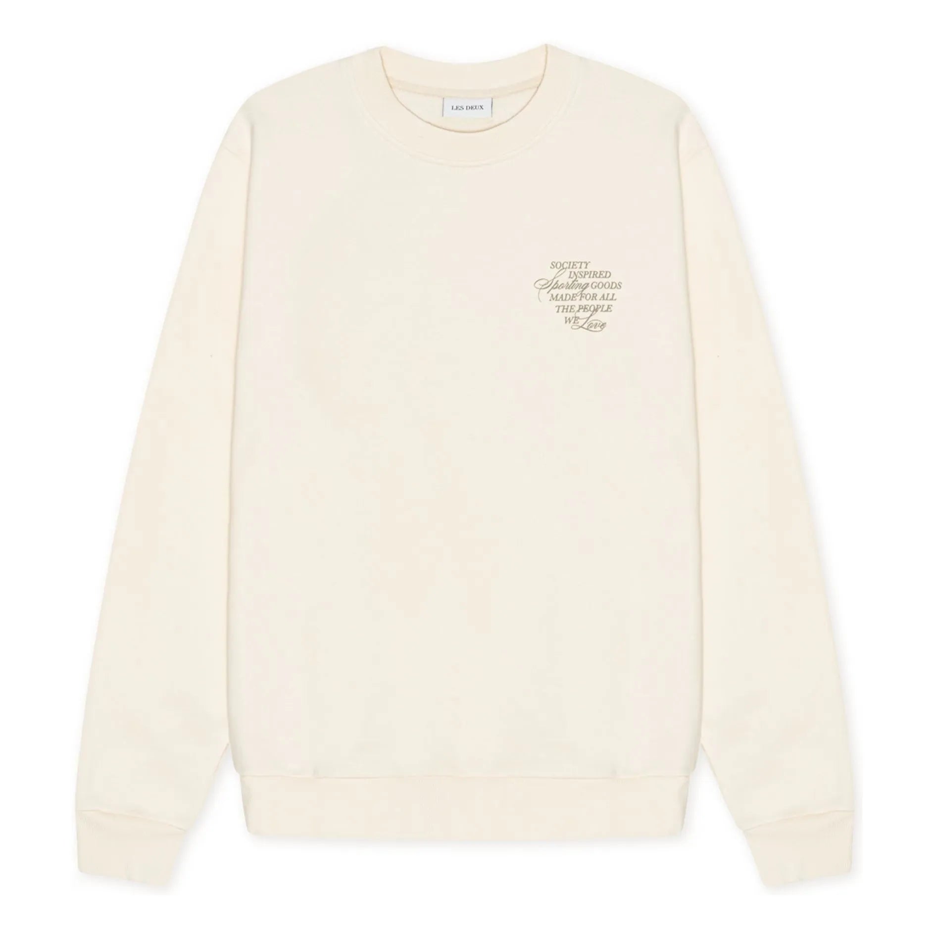 Les Deux - Faience Cotton Bicycle Collar Sweatshirt | Cream