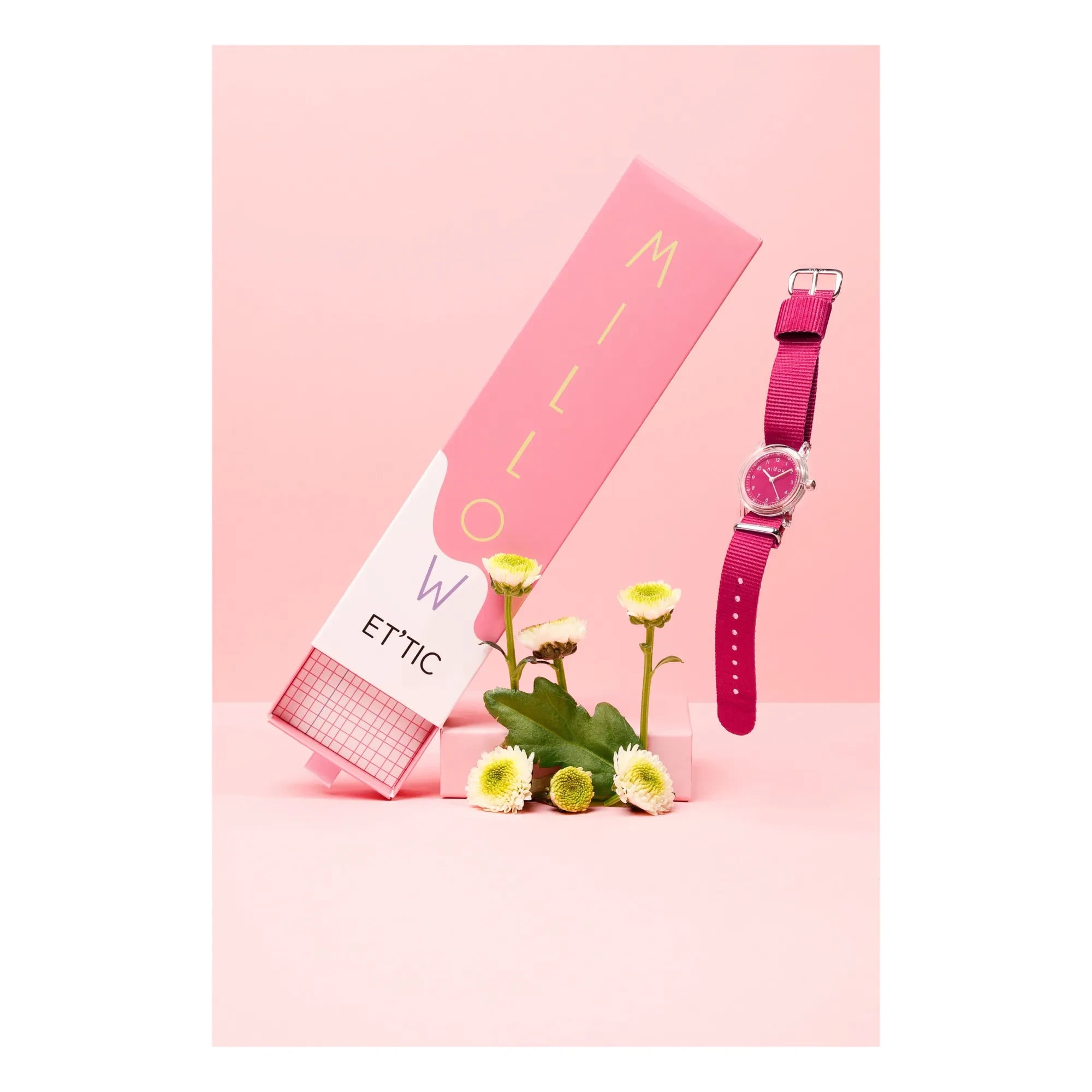 Millow - Et’Tic Watch | Raspberry Red