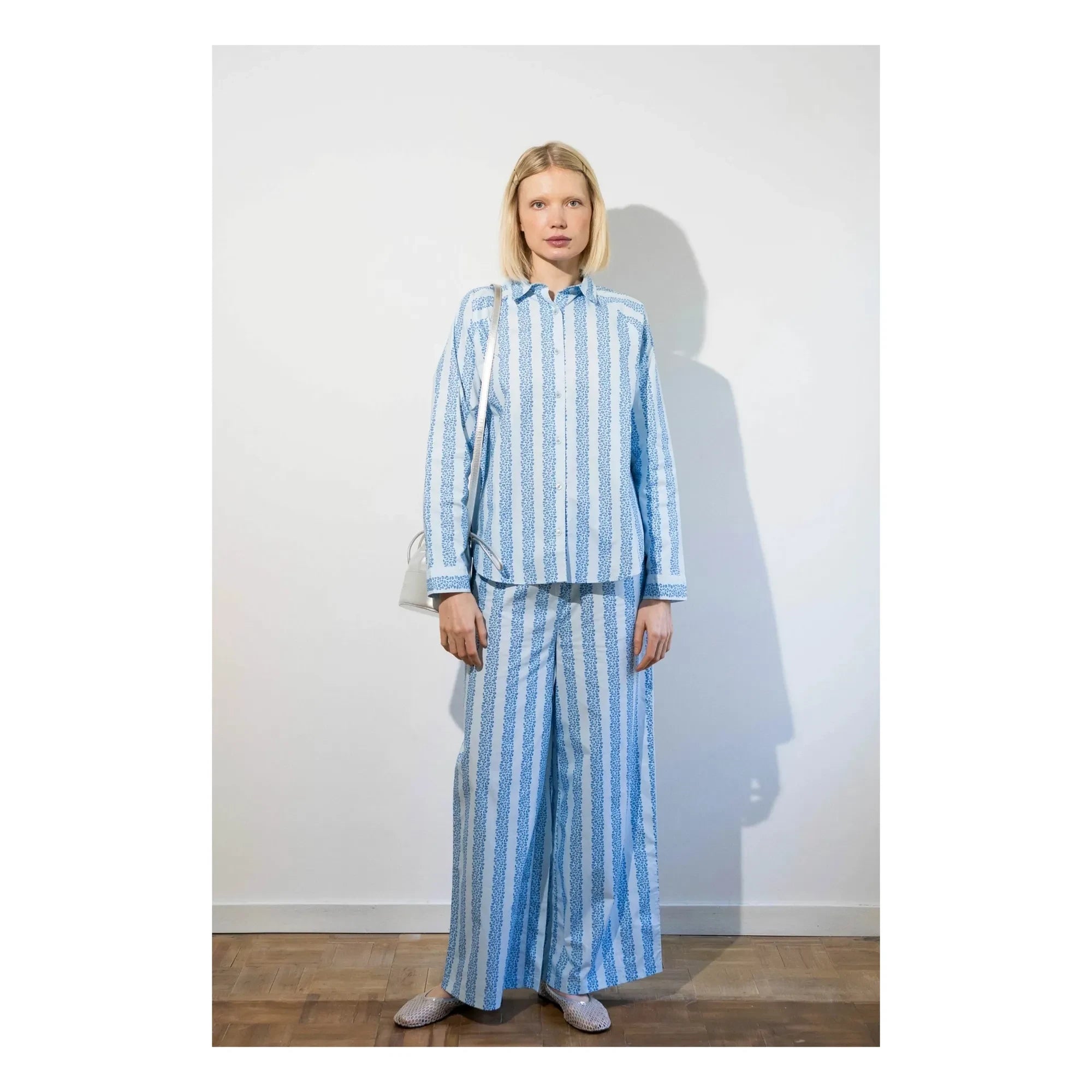 The Tiny Big Sister - Floral Pants | Blue