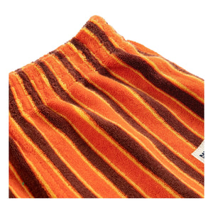 Bobo Choses - Striped Towel Shorts | Orange