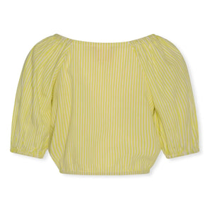 AO76 - Striped Neha Blouse | Yellow