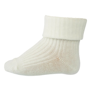 Mp Denmark - Ribbed Cotton Socks | Off White