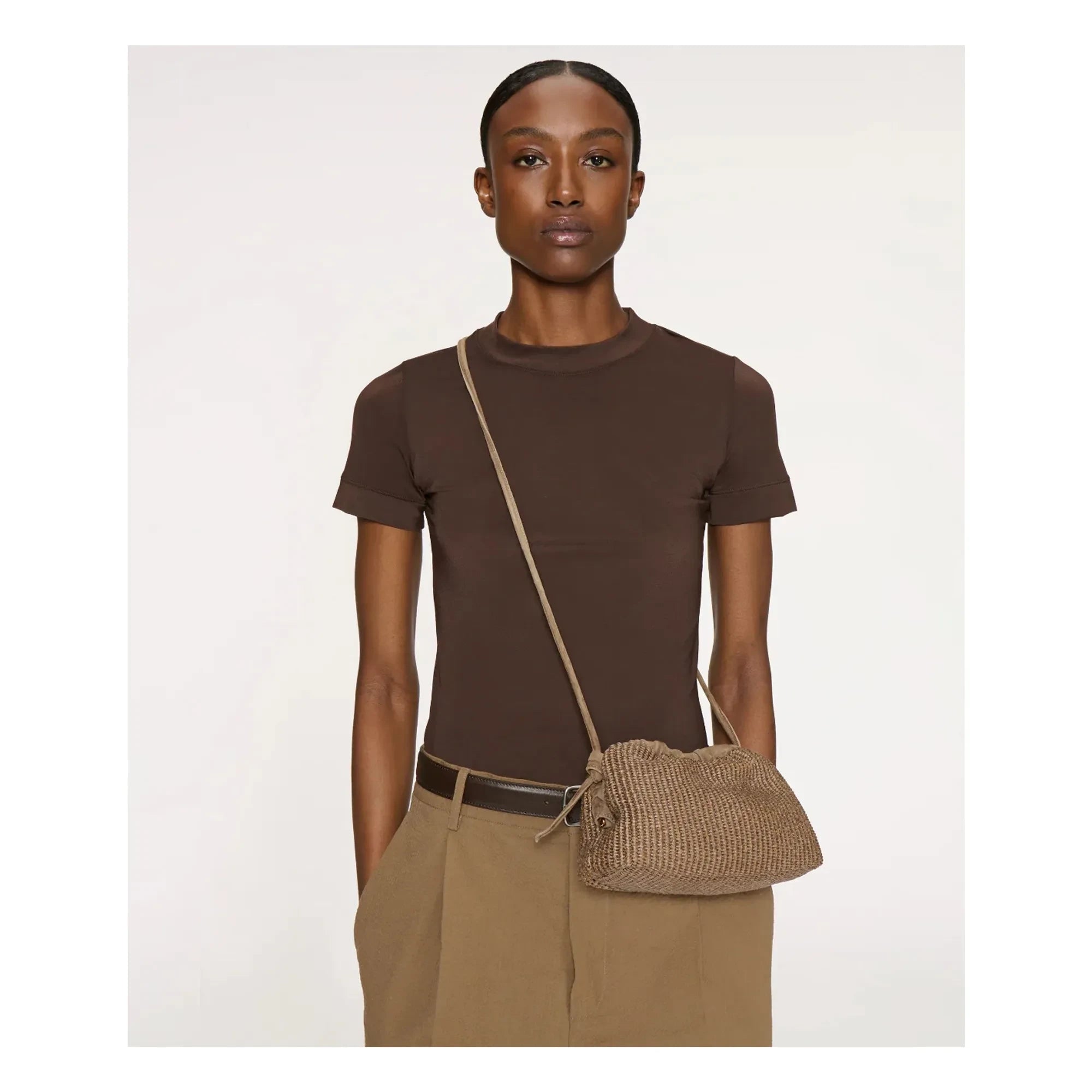 Mansur Gavriel - Cloud Clutch Bag | Taupe Brown
