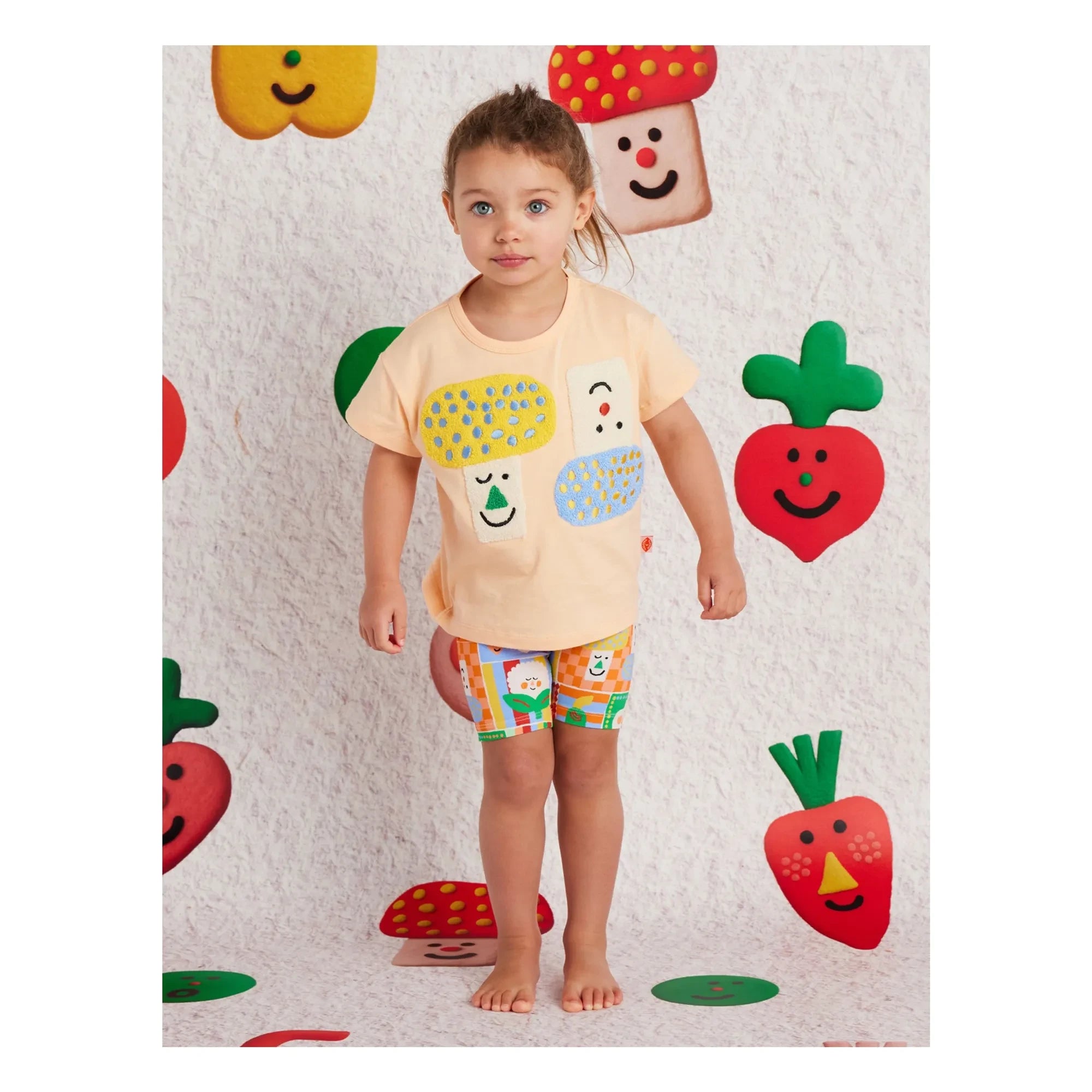 Halcyon Nights - Organic Cotton Vegetable Bicycle Shorts | Orange