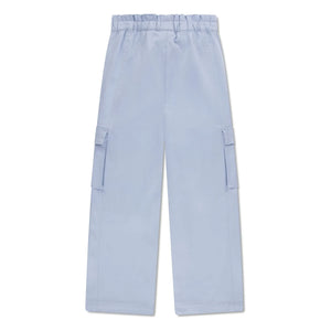 Lacoste - Elastic Waist Organic Cotton Cargo Pants | Light Blue