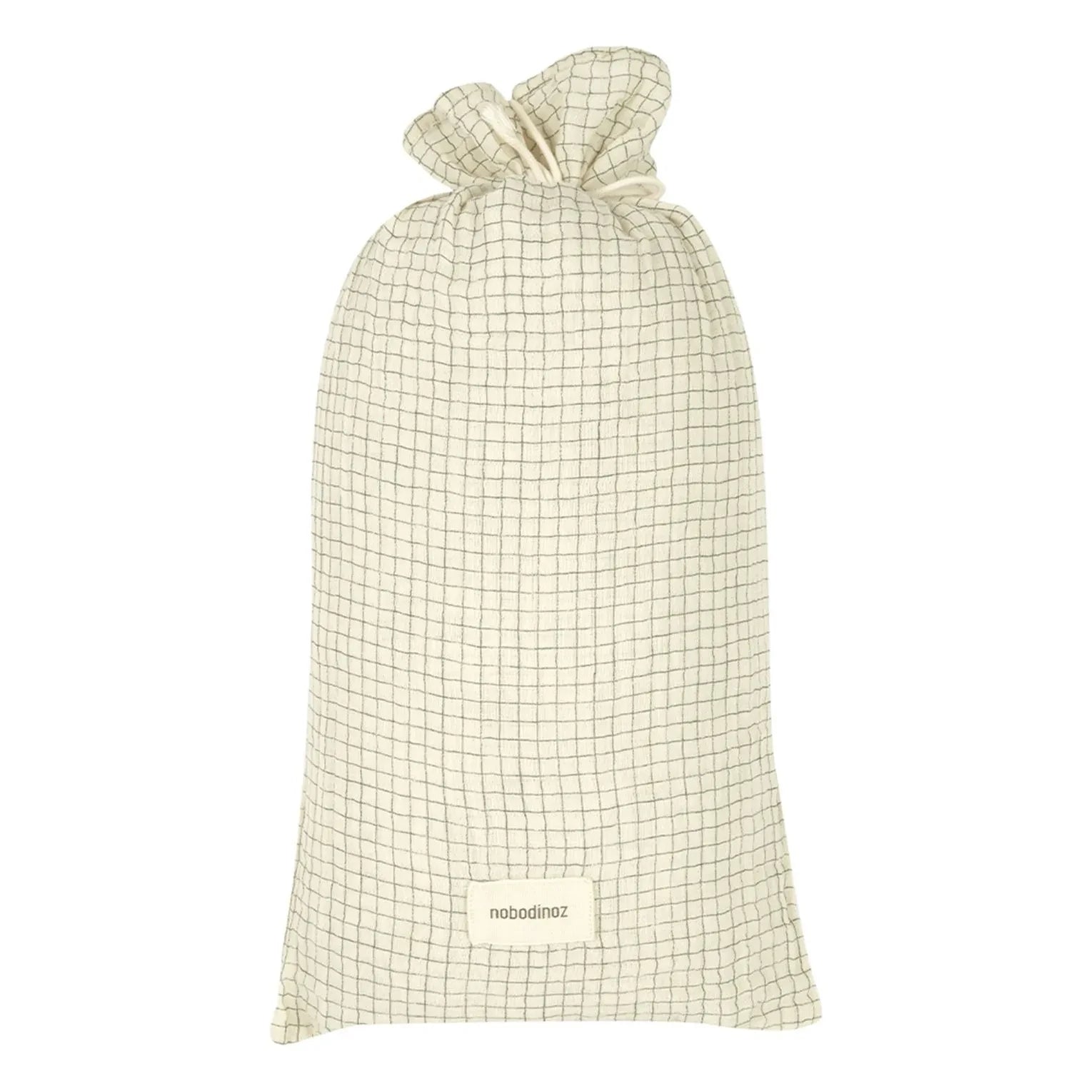 Nobodinoz - Wabi-Sabi Blue Checked Duvet Cover | Blue