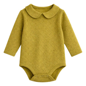Lililotte - Pointelle Léonard Organic Cotton Bodysuit | Olive