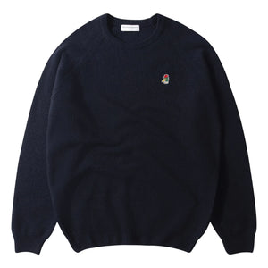 Edmmond Studios - Light Special Duck Merino Wool Sweater | Navy Blue