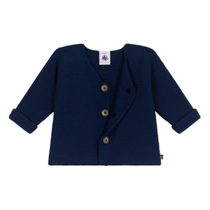Petit Bateau - Barbie Organic Cotton Cardigan | Navy Blue
