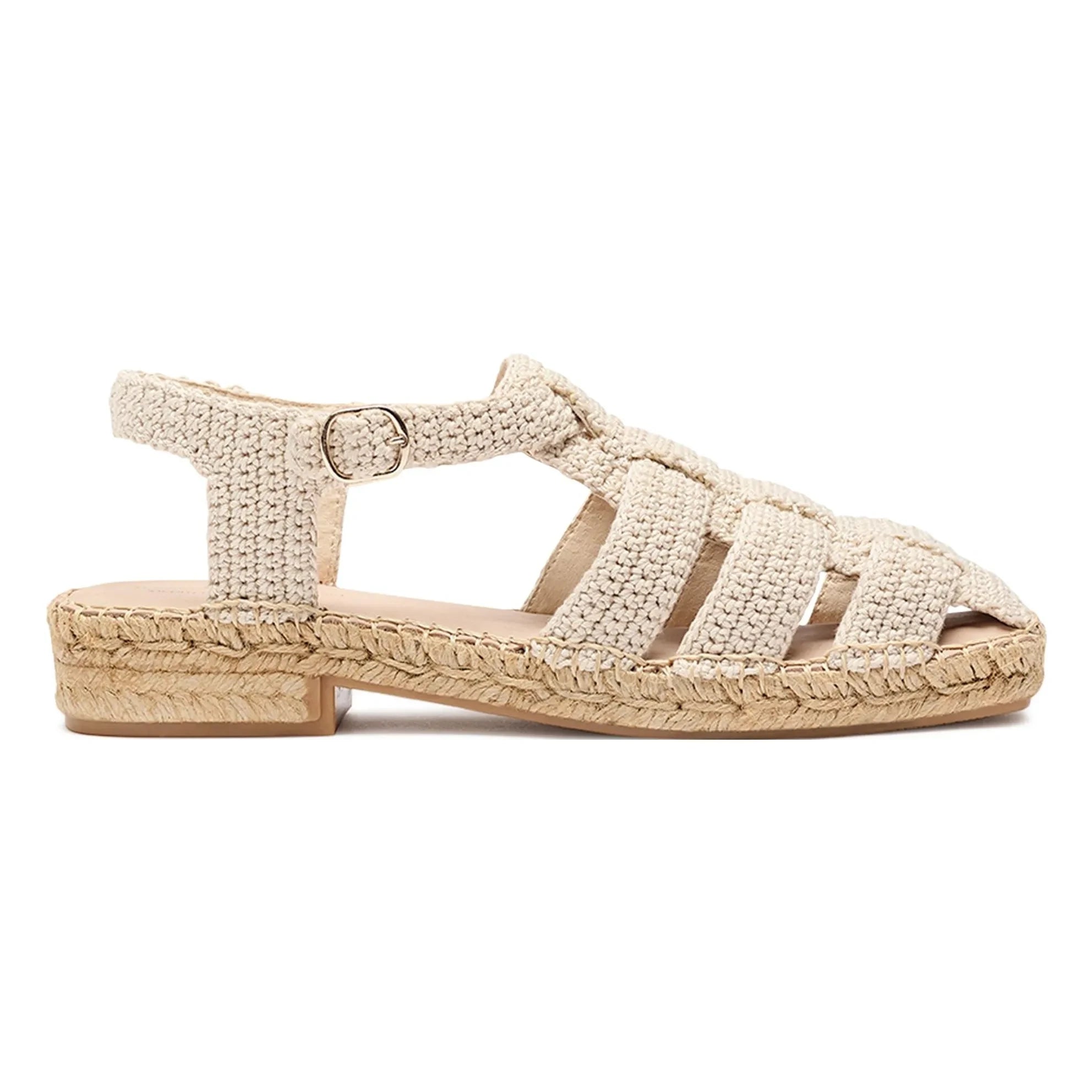 Naguisa - Bermeo Sandal | Ecru