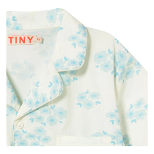 Tinycottons - Floral Pattern Shirt and Pants Set | White