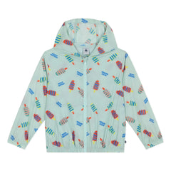 Petit Bateau - Floral Pattern Raincoat | White
