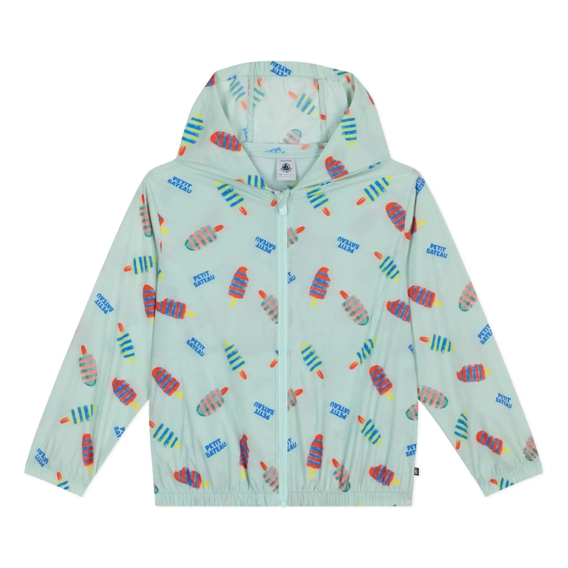 Petit Bateau - Floral Pattern Raincoat | White
