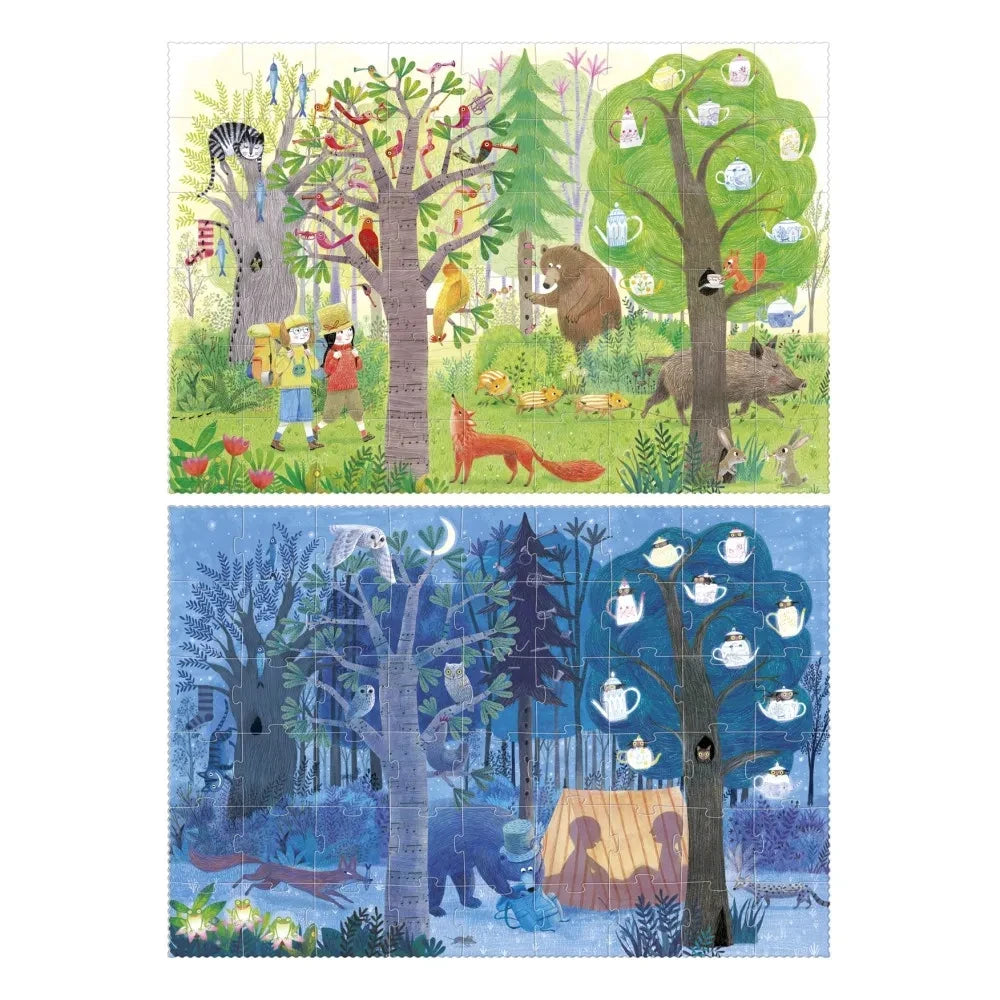 Londji - Forest Night and Day Double-Sided Puzzle