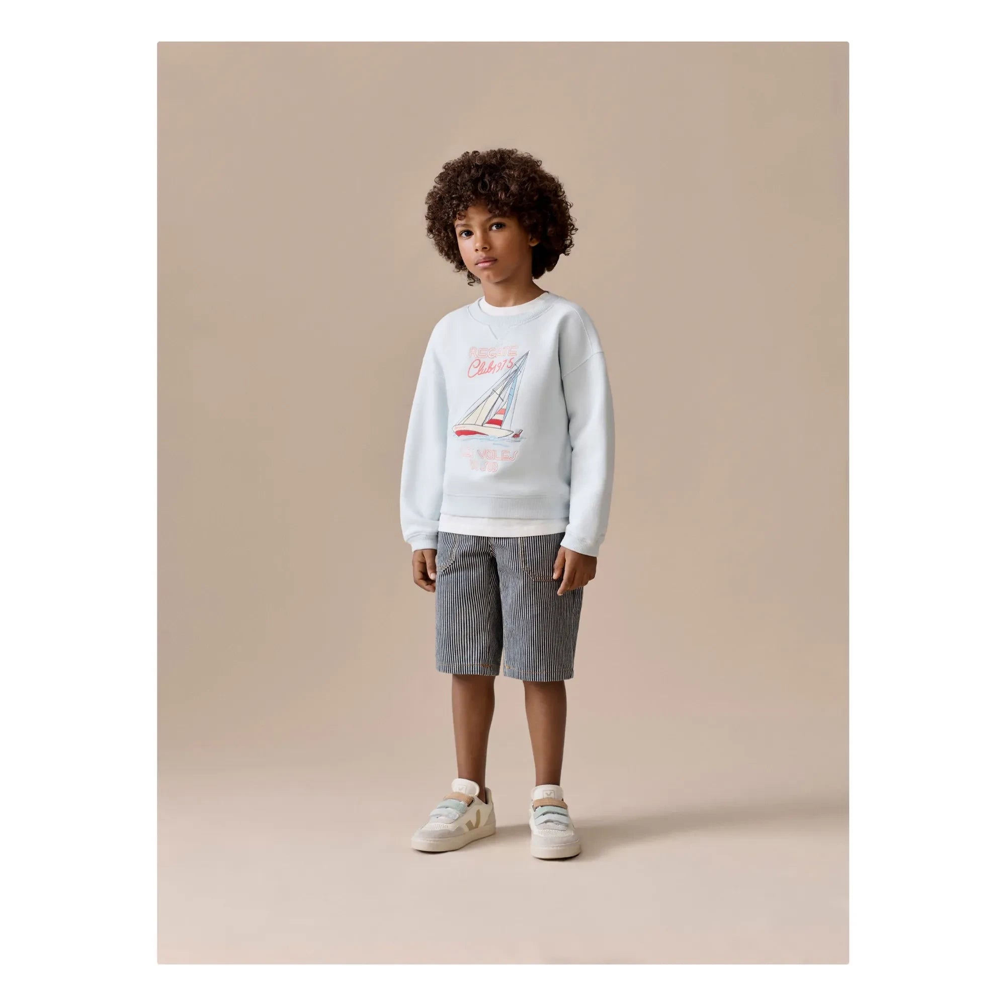 Bonpoint - Levon Organic Cotton Shorts | Gray