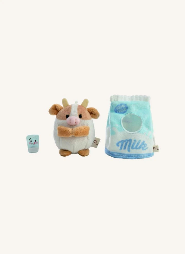 Nici - Moono Cow Plush Toy, Milk Carton Costume | Beige