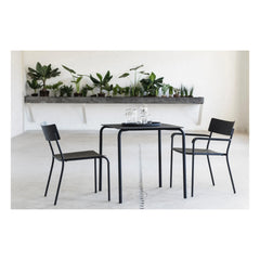 Serax - August Outdoor Square Side Table | Black