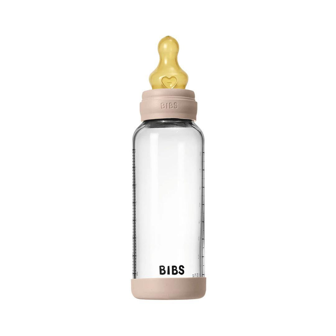 BIBS Baby Glass Bottle Complete Set - Blush-Baby Bottles-Blush-225ml | Natural Baby Shower