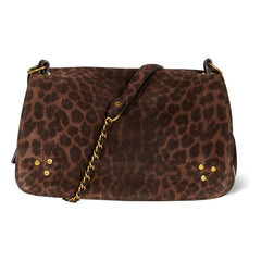 Jérôme Dreyfuss - Bobi Velvet Leopard Bag | Brown