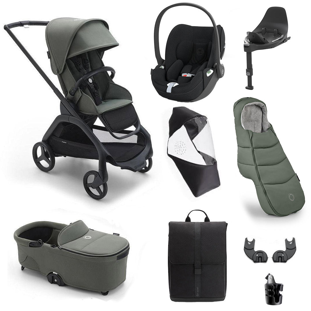 Bugaboo Dragonfly Ultimate + Cloud T Travel System-Travel Systems-Desert Taupe- | Natural Baby Shower