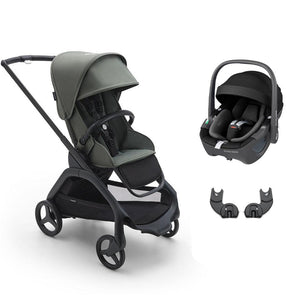 Bugaboo Dragonfly + Pebble 360/360 Pro Travel System - Forest Green-Travel Systems-Pebble 360 Car Seat-No Carrycot | Natural Baby Shower