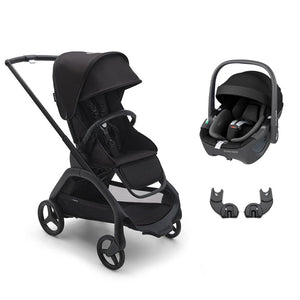Bugaboo Dragonfly + Pebble 360/360 Pro Travel System - Midnight Black-Travel Systems-Pebble 360 Car Seat-No Carrycot | Natural Baby Shower