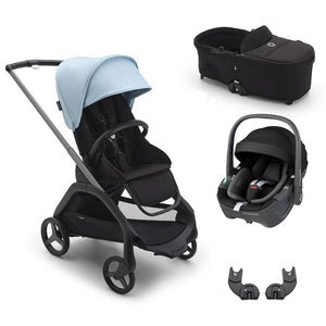 Bugaboo Dragonfly + Pebble 360/360 Pro Travel System - Skyline Blue-Travel Systems-Pebble 360 Car Seat-With Carrycot | Natural Baby Shower