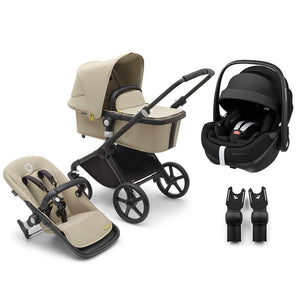 Bugaboo Fox Cub + Pebble 360/360 Pro 2 Travel System-Travel Systems-Desert Beige-Pebble 360 Pro 2 | Natural Baby Shower