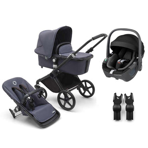 Bugaboo Fox Cub + Pebble 360/360 Pro 2 Travel System-Travel Systems-Stormy Blue-Pebble 360 | Natural Baby Shower