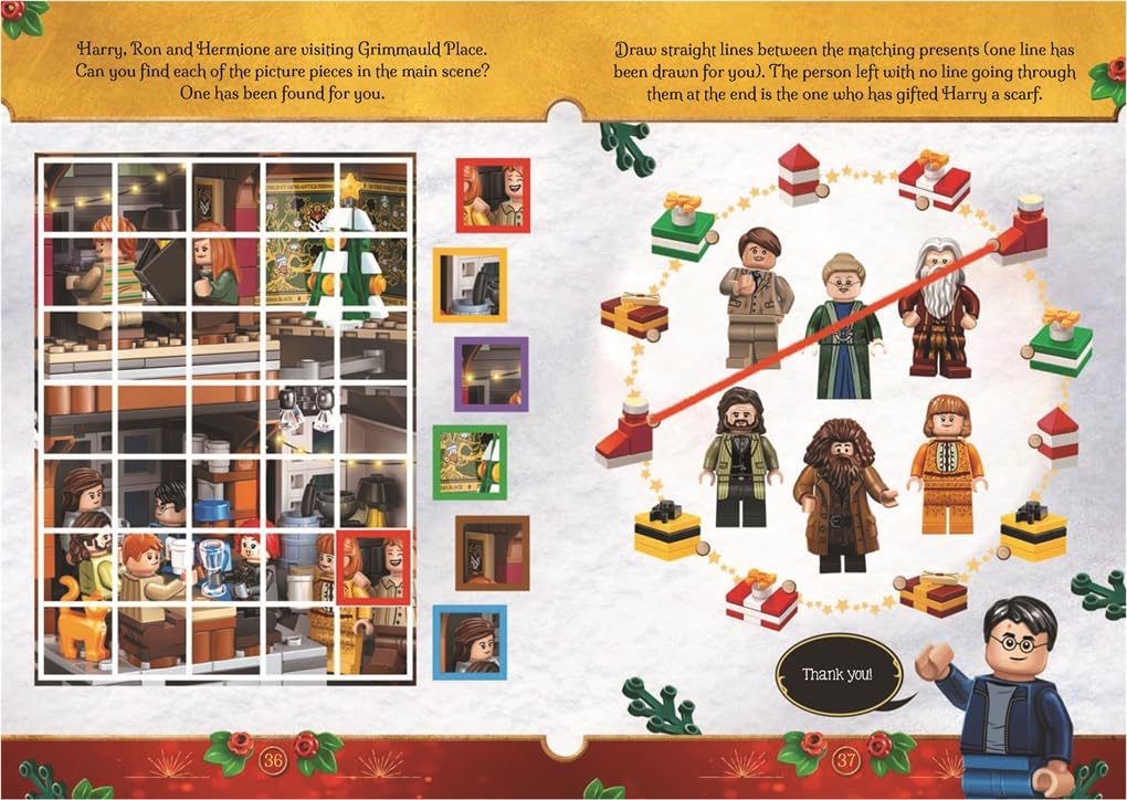 Buster Books - Lego Harry Potter Magical Christmas Figure Toy English Activity and Story Book