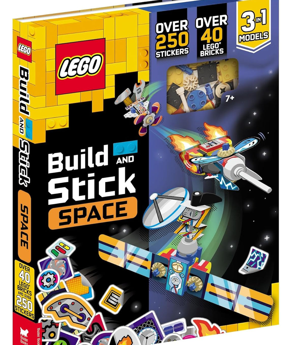 Buster Books - Lego Build and Stick Figure Toy English Activity and Story Book