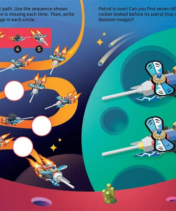 Buster Books - Lego Build and Stick Figure Toy English Activity and Story Book