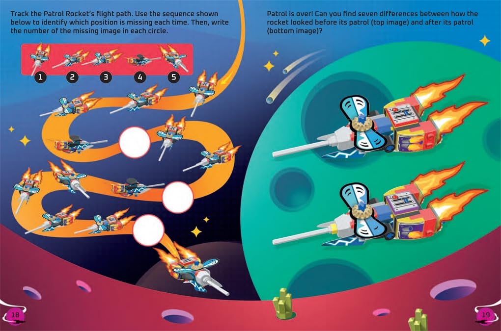 Buster Books - Lego Build and Stick Figure Toy English Activity and Story Book