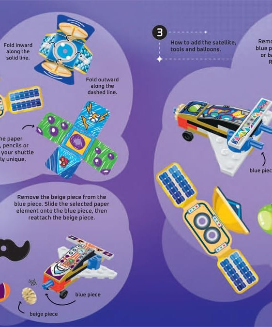 Buster Books - Lego Build and Stick Figure Toy English Activity and Story Book